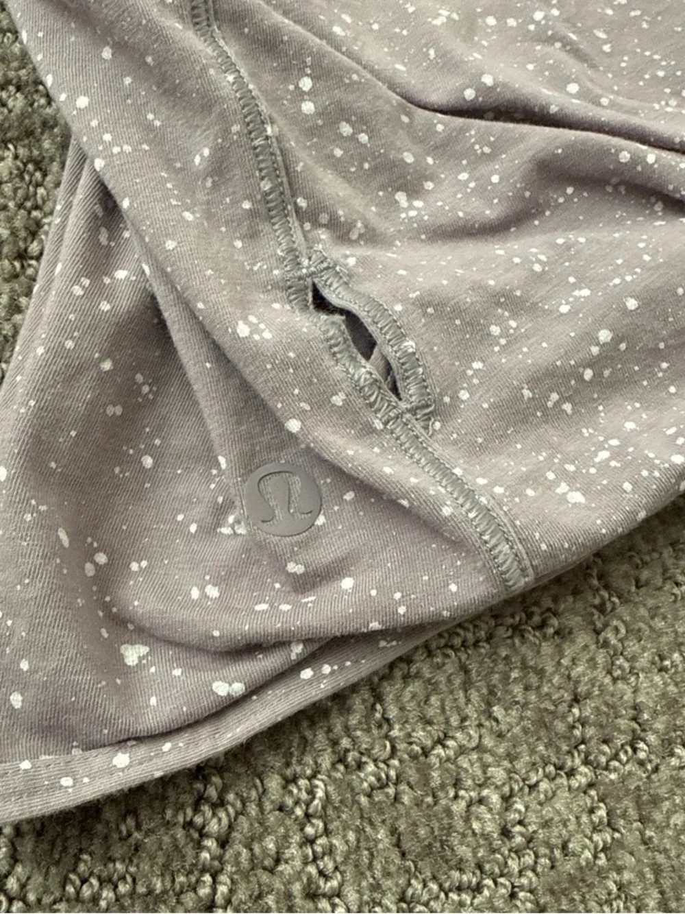 Lululemon purple tie back tank top size 4 
color- Splatter Dye Dusty Dawn - Picture 6 of 7